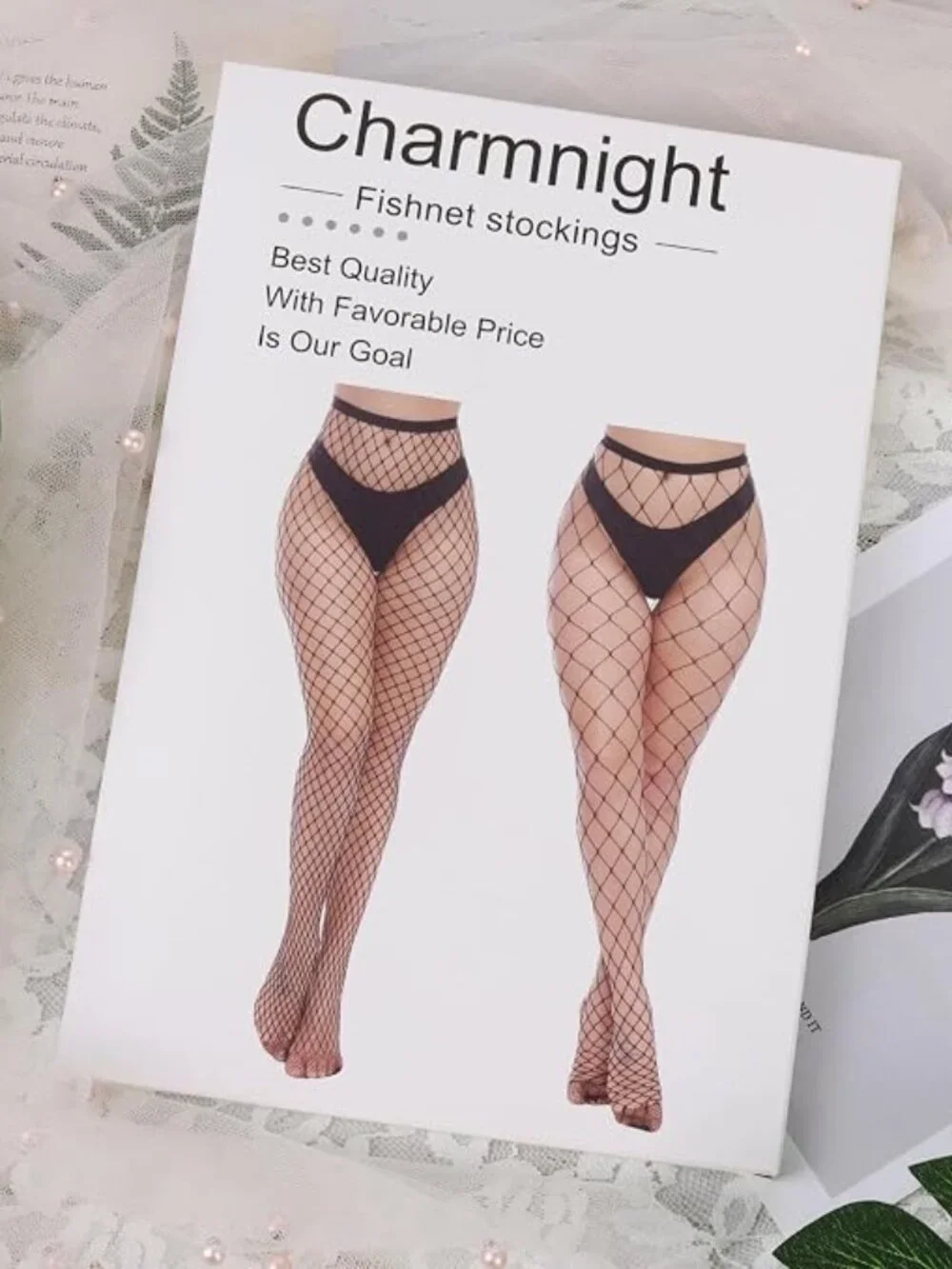 High Waist Fishnet Tights 2 Pack